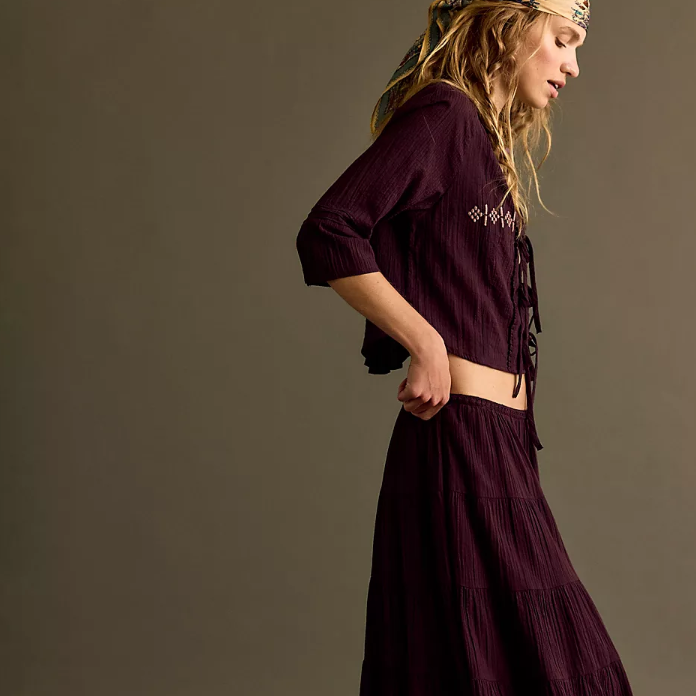 Free People：折扣区热卖 羊绒开衫$49 麂皮短裙裤$24