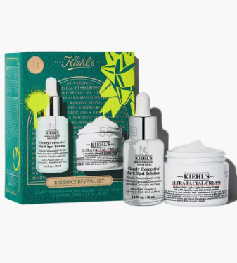 Kiehl's 淡斑精华高保湿面霜套装(价值 104 美元)