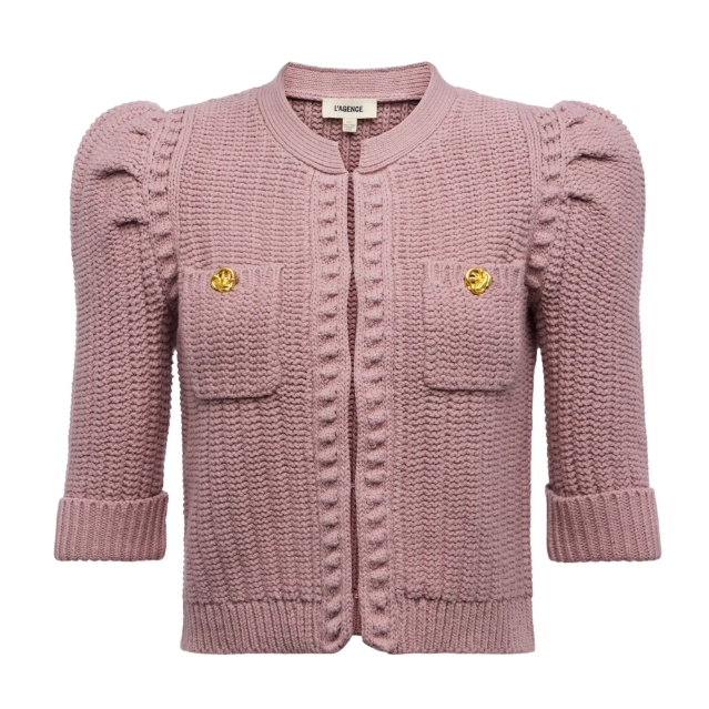 IU同款不同色！L'AGENCE Delilah 短款开衫