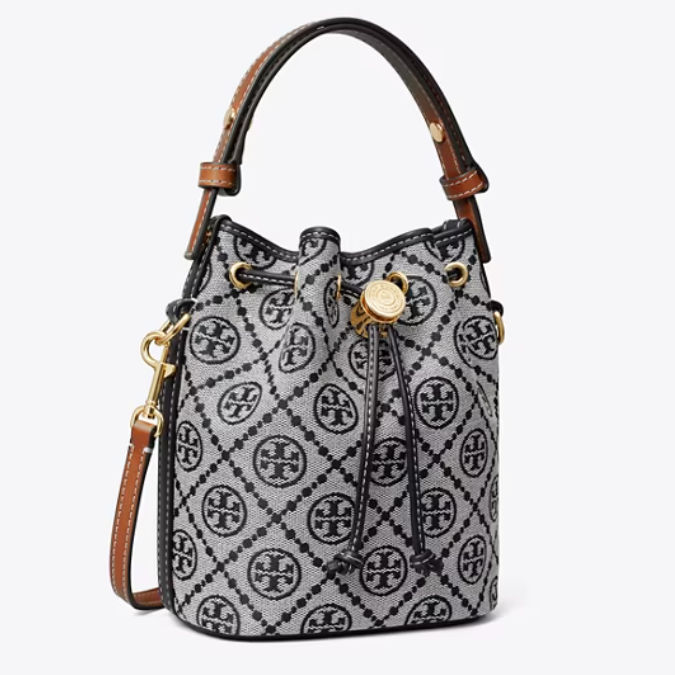 Tory Burch 汤丽柏琦 迷你老花水桶包