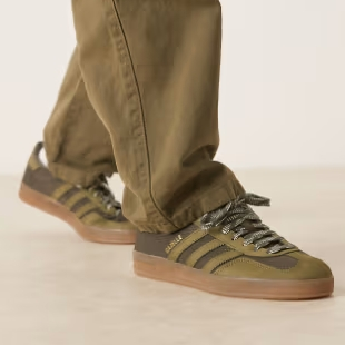 Adidas Originals 阿迪达斯 Gazelle 卡其绿运动鞋