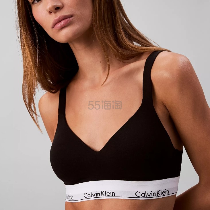 Calvin Klein 字母徽标黑色运动内衣