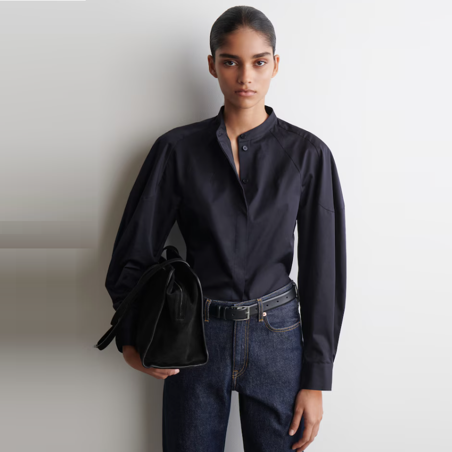 COS 圆领棉质衬衫