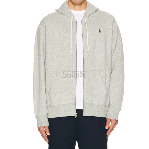 POLO RALPH LAUREN 全拉链连帽衫 灰色