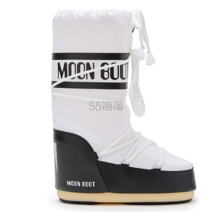MOON BOOT 白色中筒靴