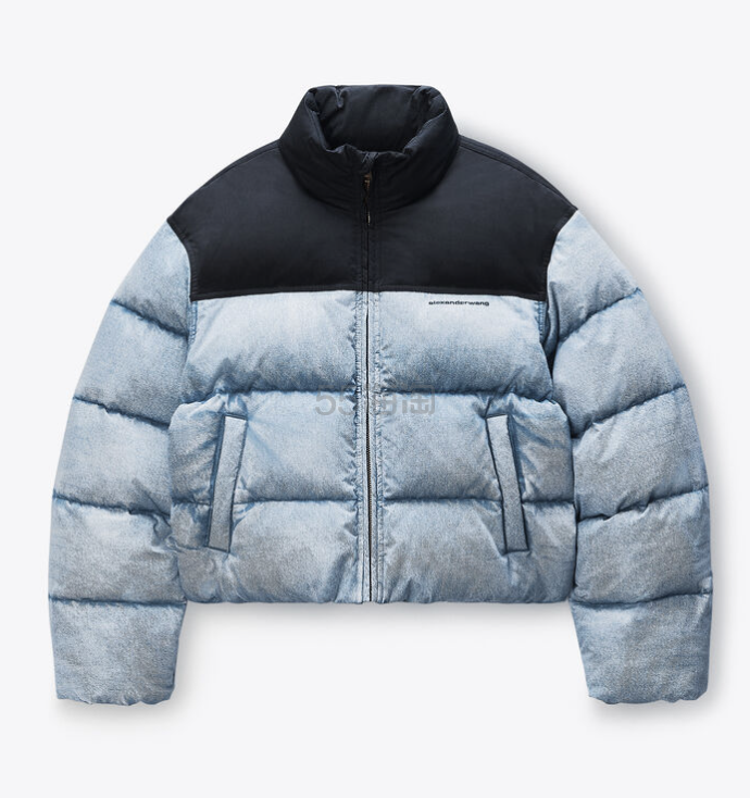 Alexander Wang trompe-l’oeil 牛仔羽绒服