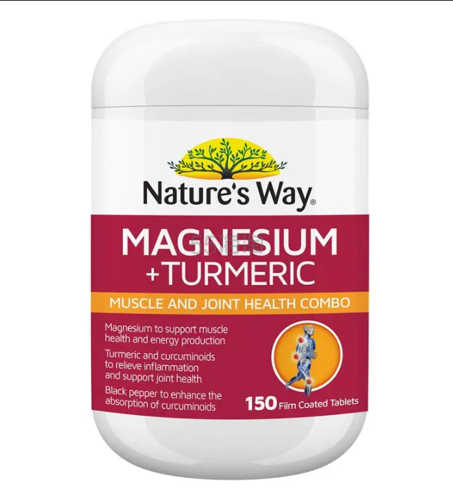 Nature's Way 镁+姜黄片 150片 新配方