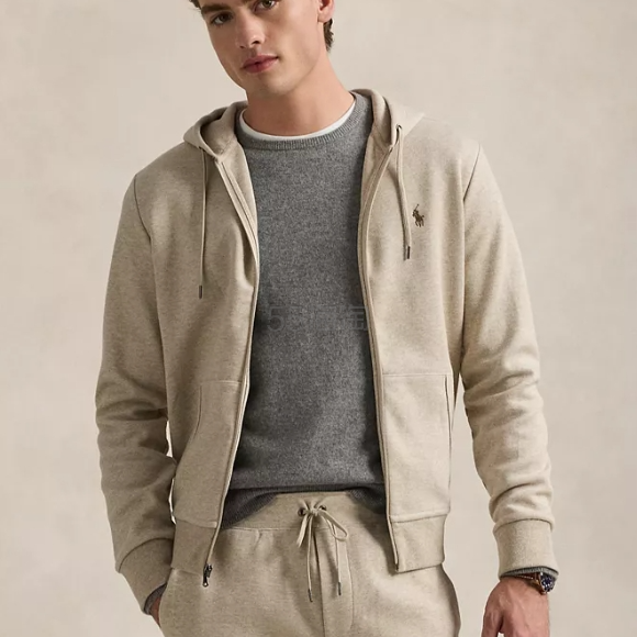 L码有货！Polo Ralph Lauren 拉夫劳伦拉链连帽外套