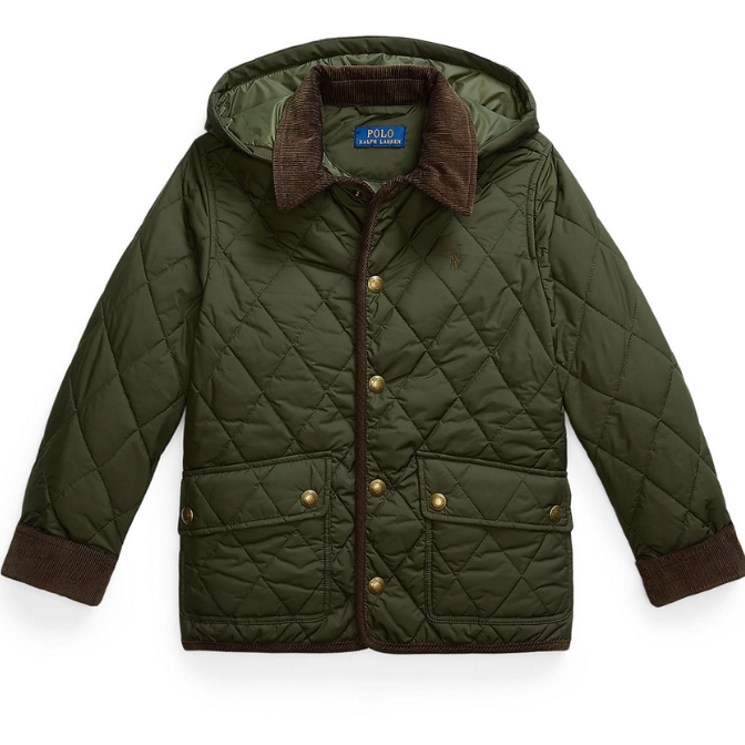 热卖！Ralph Lauren 拉夫劳伦8-20大童款绗缝夹克