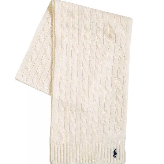 Polo Ralph Lauren 拉夫劳伦小马标绞花围巾