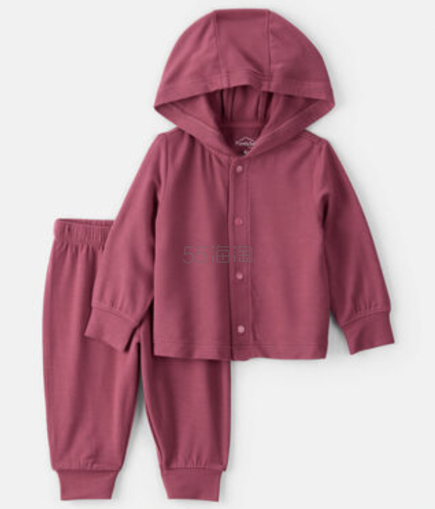 Carter's 婴儿 PurelySoft 酒红色两件套