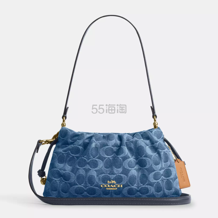 Coach 蔻驰 Faye 丹宁老花斜挎包