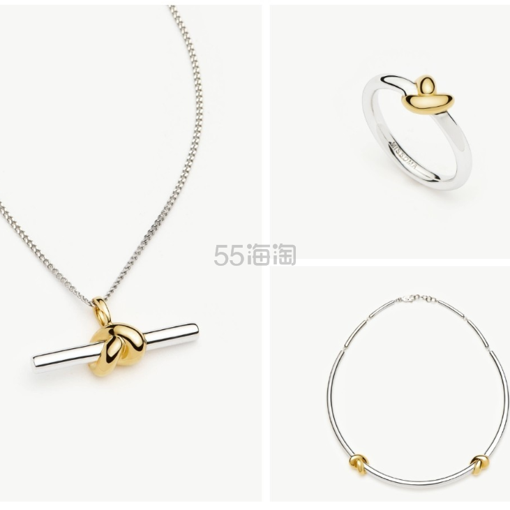 Missoma US：Knot系列配饰热卖 入手镯、项链、戒指等