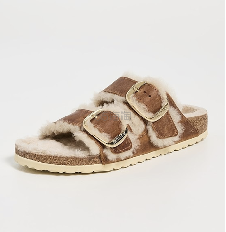 Birkenstock Arizona Big Buckle 毛绒拖鞋
