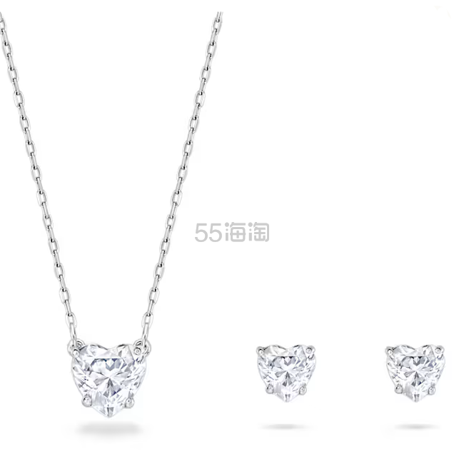 Swarovski 施华洛世奇 爱心项链耳环2件套