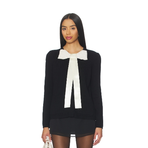 Savi 同款 Sea Seraphine 黑色针织开衫