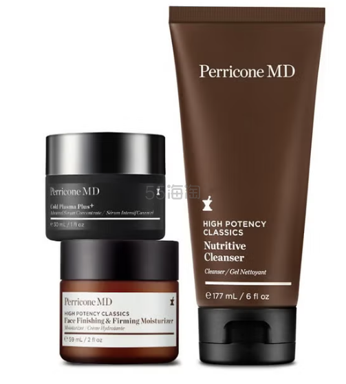 Perricone MD 滋养洁面乳177ml+高效浓缩精华液30ml+紧致保湿霜59ml