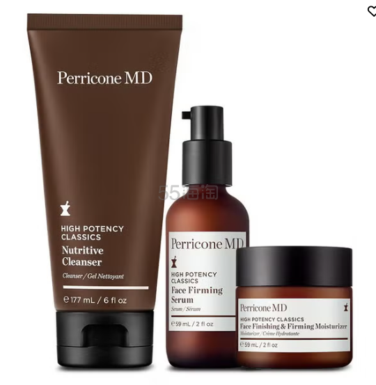 Perricone MD 高效经典系列滋养洁面乳+面部紧致精华液+面部保湿霜套装