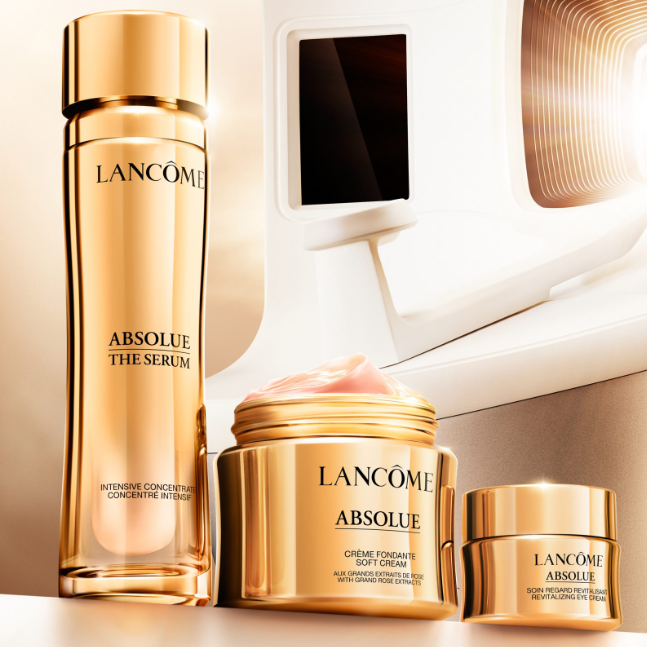 Lancome 兰蔻美网：菁纯黑金系列护肤专场 菁纯玫瑰精华水$108 菁纯乳液$140