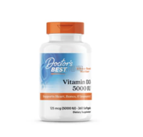 Doctor's Best 维生素 D3 5000 IU 360颗