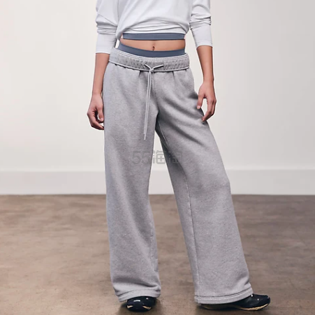 Athleta Forever Fleece 阔腿裤
