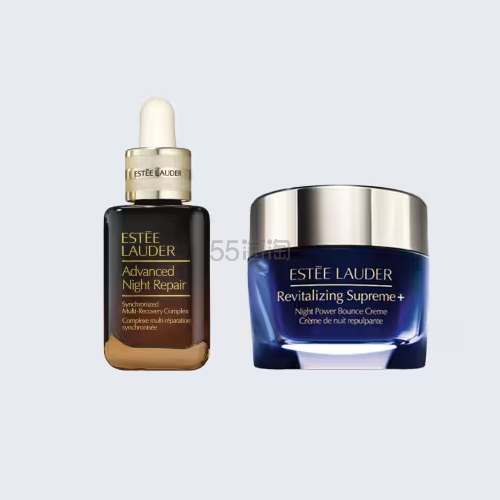 Estee Lauder 雅诗兰黛小棕瓶精华30ml+智妍晚霜75ml