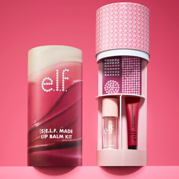 上新！e.l.f. Cosmetics 限量版唇膏DIY套装（含3支焕彩润唇膏+瓶子）
