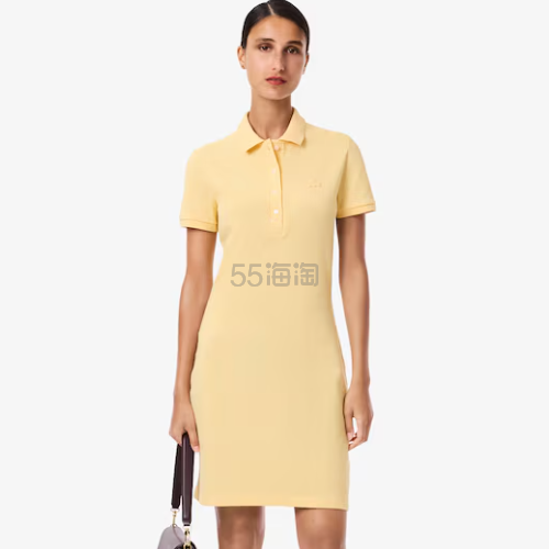 Lacoste 鳄鱼修身Polo连衣裙
