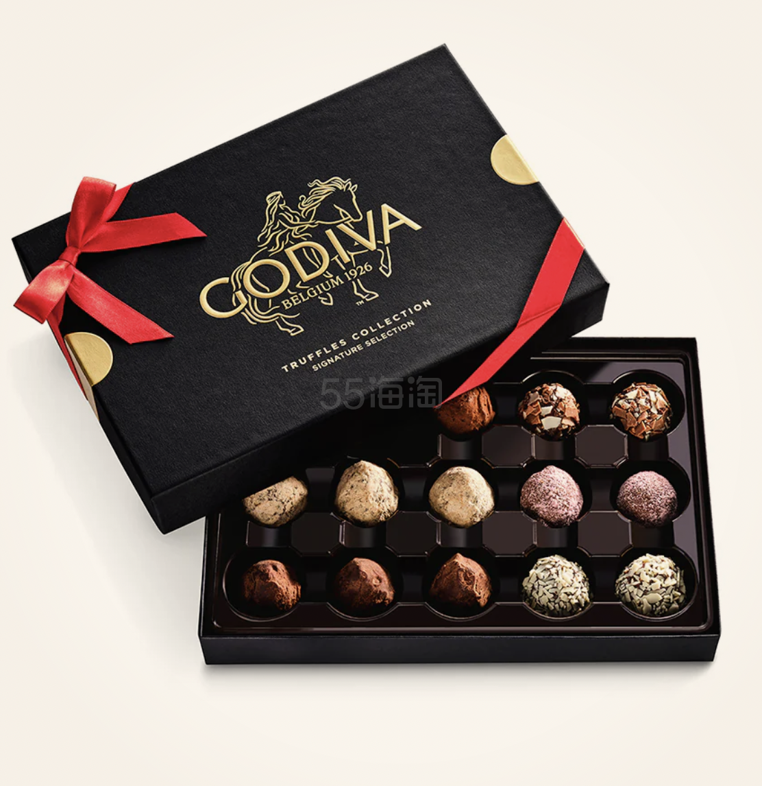 Godiva 松露黑巧克力礼盒，15件装