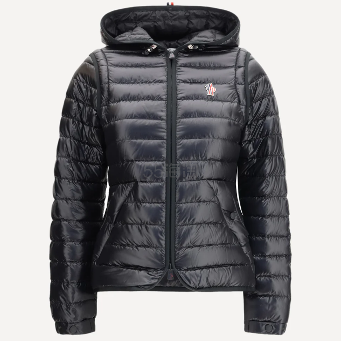 MONCLER GRENOBLE Karura 黑色连帽羽绒服