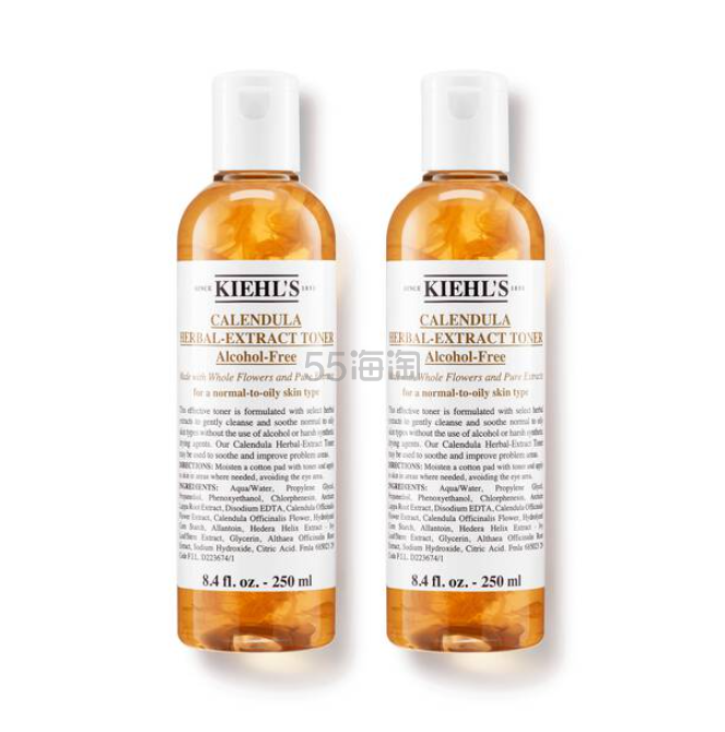 Kiehl's 金盏花草本萃取无酒精爽肤水 500ml*2
