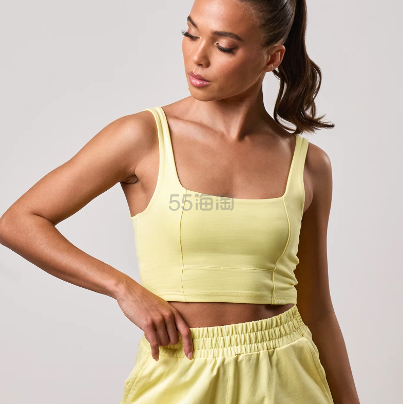 The Gym King 女士柠檬黄运动背心