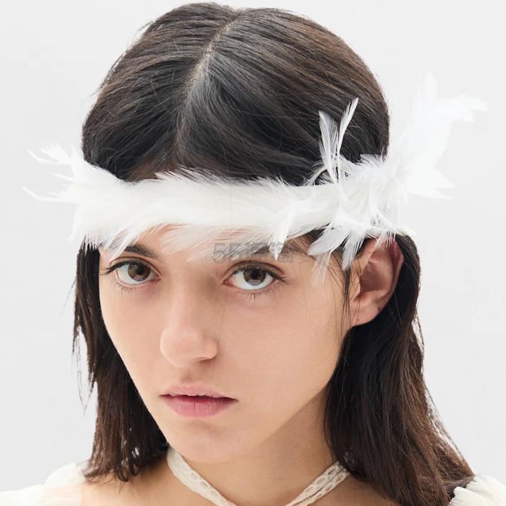 Ann Demeulemeester Zena 羽毛头带