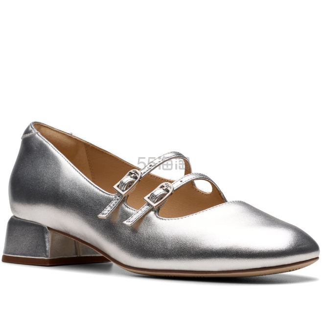 Clarks Daiss30 亮面皮革高跟鞋