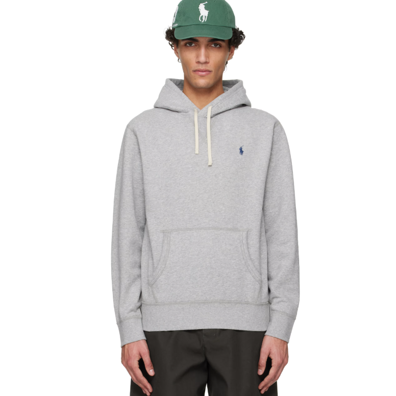 Polo Ralph Lauren 灰色 The RL Fleece 连帽衫