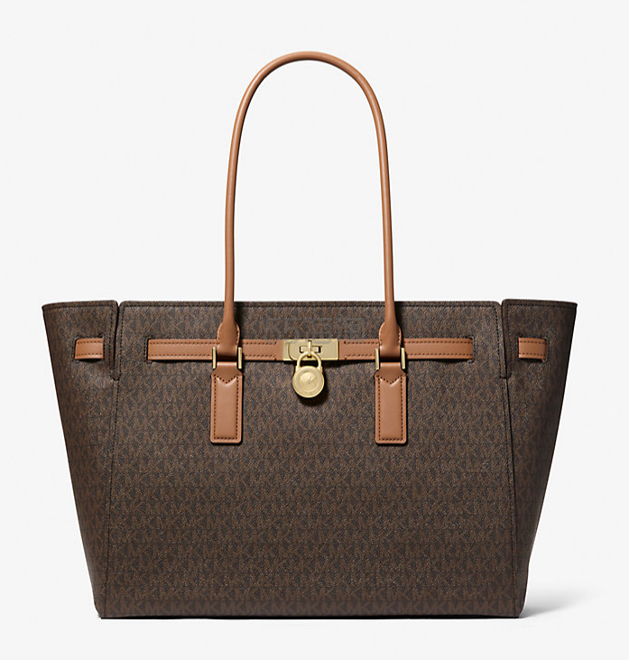 Michael Kors Hamilton 大号老花托特包