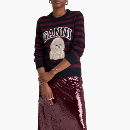 GANNI 提花针织毛衣
