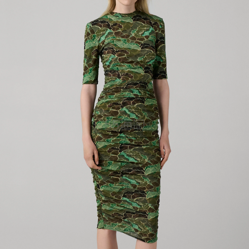 DVF Lena 双面印花连衣裙