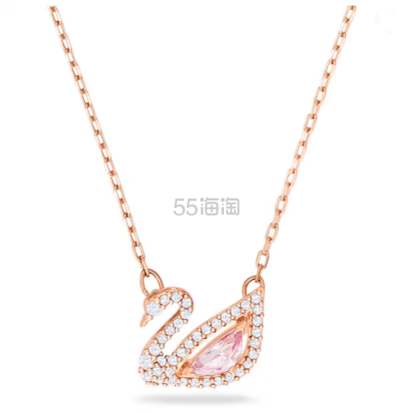 Swarovski 施华洛世奇 玫瑰金天鹅项链