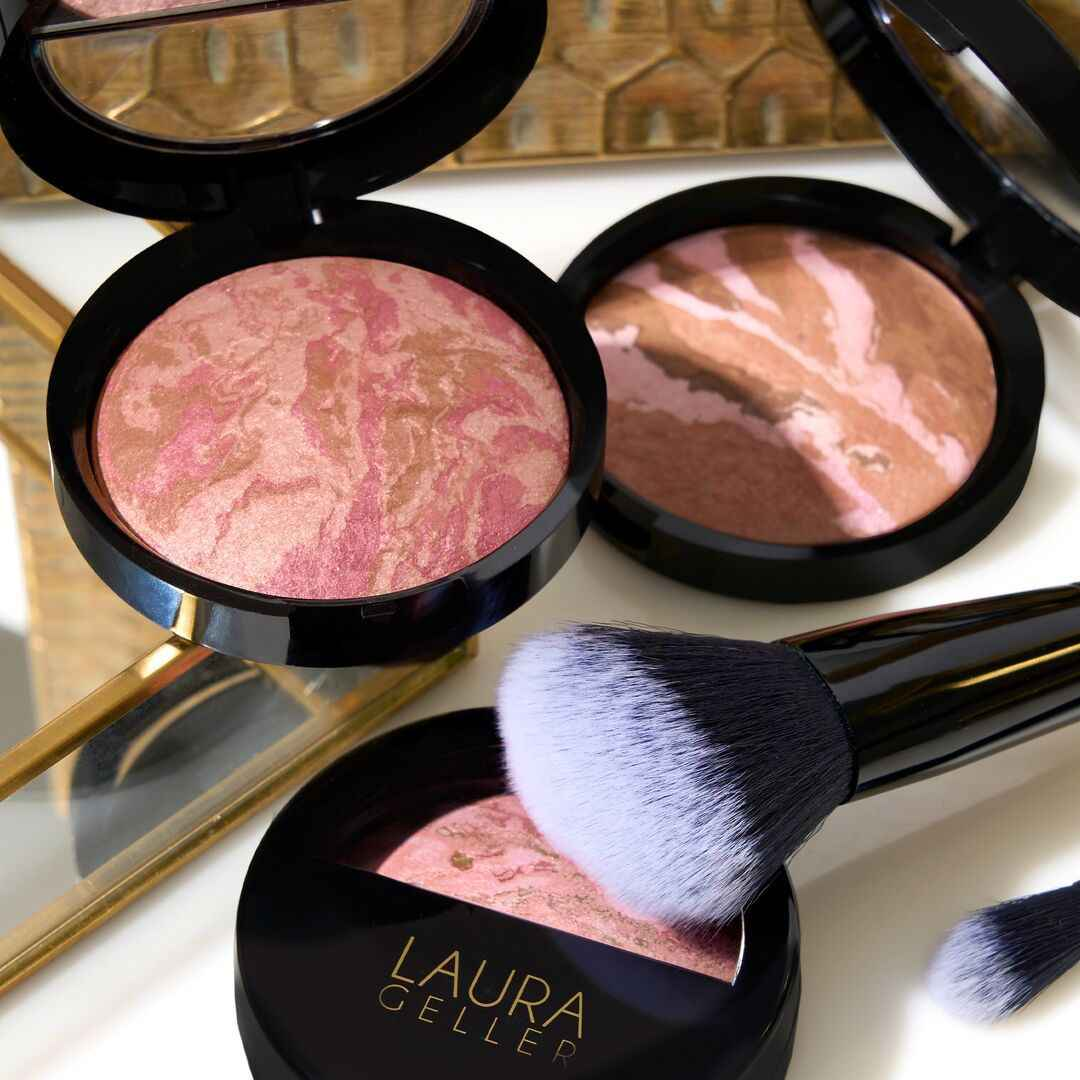 Laura Geller Beauty：古早烘焙腮红、高光等闪促