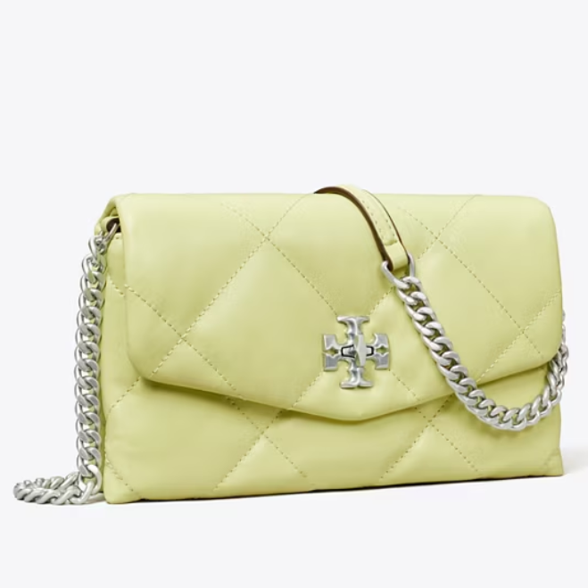 仅此1个！Tory Burch 汤丽柏琦 Kira 嫩绿色斜挎包