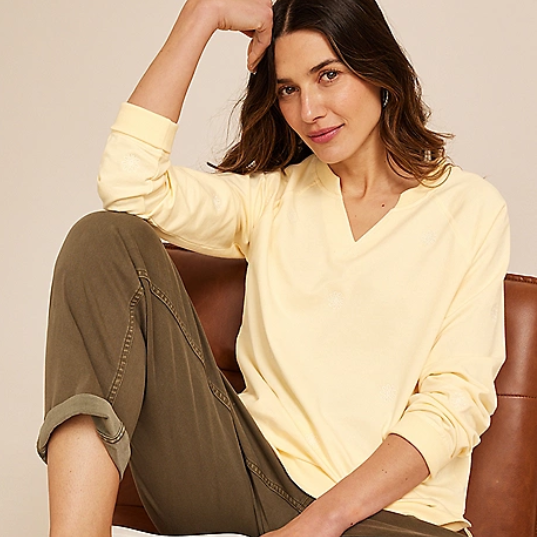 maurices：周末特惠开启！轻柔高腰阔腿牛仔裤$34