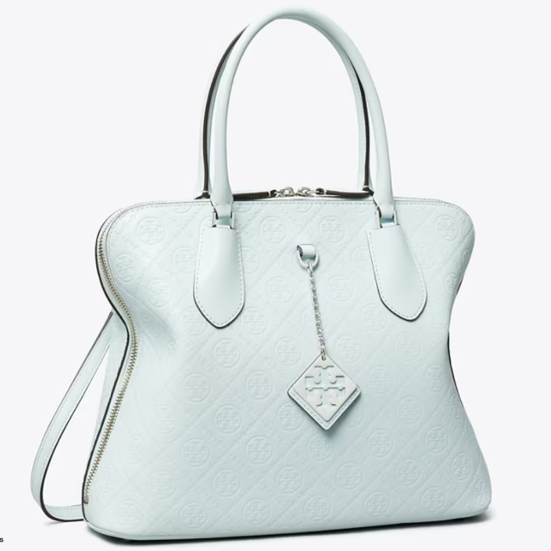 仅此一个！Tory Burch 汤丽柏琦 皮革老花手提包