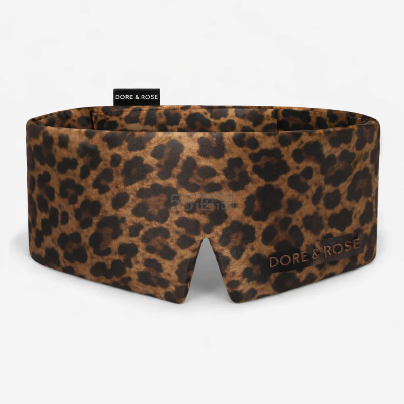 上新！Dore & Rose 100%桑蚕丝深度睡眠眼罩 #Leopard Nuit 暗夜豹纹