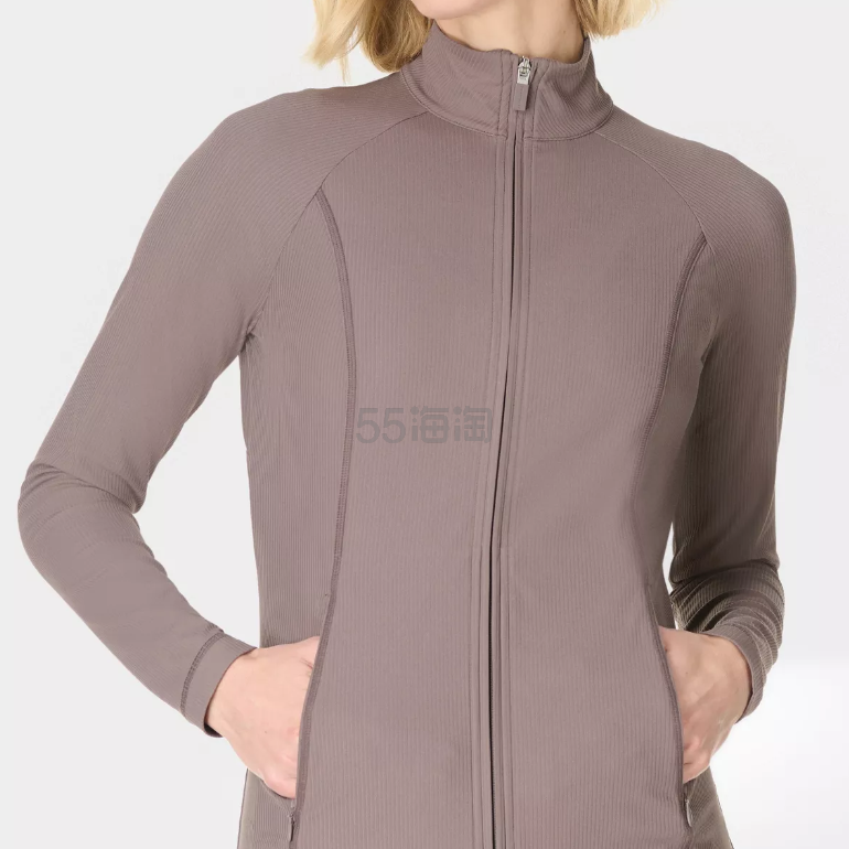 Sweaty Betty 罗纹拉链外套