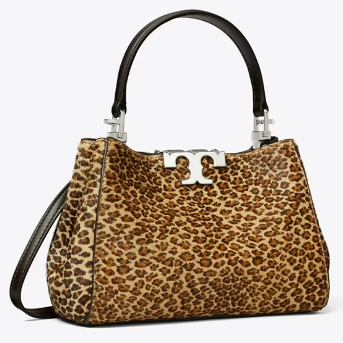 性感又高贵！Tory Burch 汤丽柏琦 Eleanor 豹纹 手提包