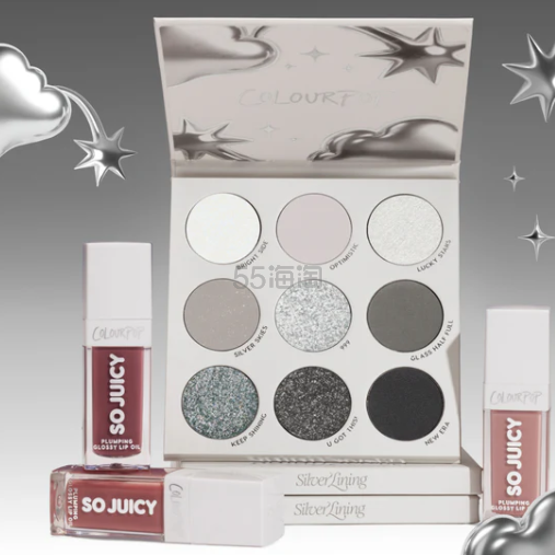 ColourPop 卡拉泡泡：全新银色光芒系列上线