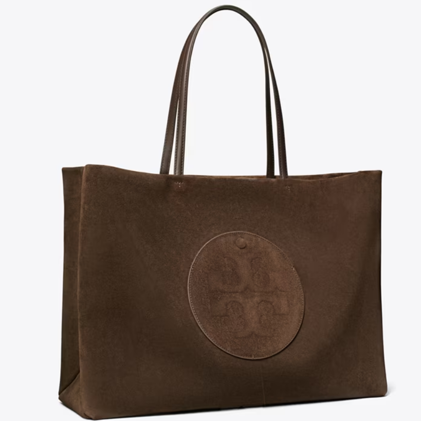 新款加入！Tory Burch 汤丽柏琦 Ella 麂皮托特包