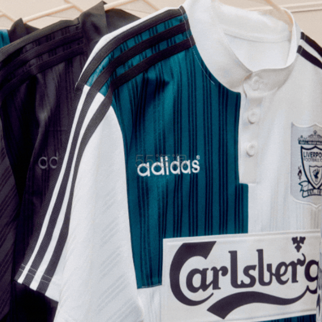 adidas HK：阿迪达斯 X 利物浦95/96赛季客场复刻球衣
