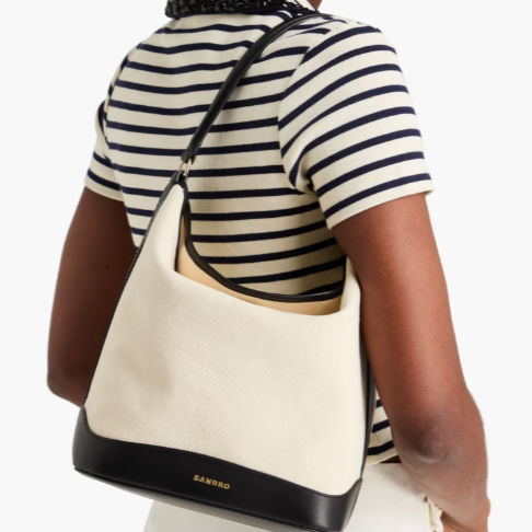 THE OUTNET 港站： 巴黎轻奢天花板 Sandro 精选！ 帆布单肩包HK$1117、衬衫HK$679
